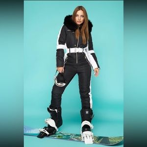 Domenica Snow Suit - XL - Black - White - Ski